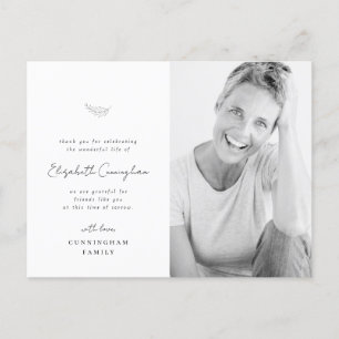 Viering van de Moderne Eenvoudige Minimale Foto va Briefkaart