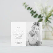 Viering van de Moderne Eenvoudige Minimale Foto va Briefkaart (Staand voorkant)