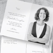 Viering van de Moderne Eenvoudige Minimale Foto va Briefkaart