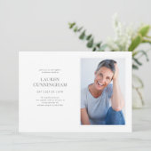 Viering van de Moderne Eenvoudige Minimale Foto va Kaart (Staand voorkant)