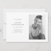 Viering van de Moderne Eenvoudige Minimale Foto va Kaart (Voorkant)