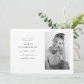 Viering van de Moderne Eenvoudige Minimale Foto va Kaart (Staand voorkant)