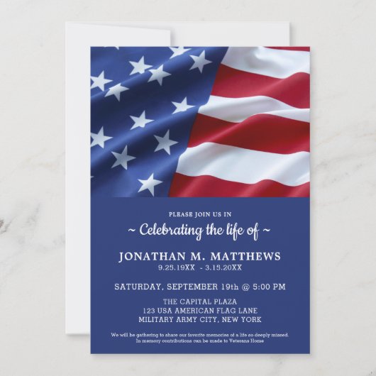 Viering van de moderne patriottische Amerikaanse v Kaart (Voorkant)