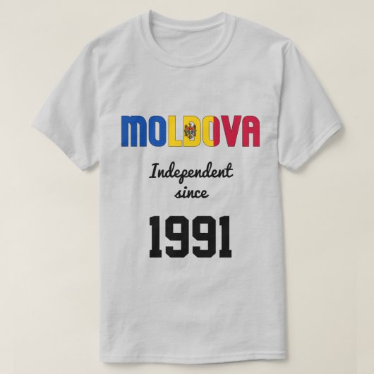 Viering van de Moldavische vlag-onafhankelijkheid T-shirt (Design voorkant)