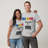 Viering van de Moldavische vlag-onafhankelijkheid T-shirt (Unisex)