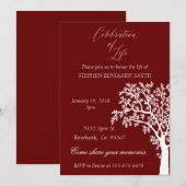 Viering van de nabestaandenboom van de reddingsdie kaart (Voorkant / Achterkant)