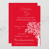 Viering van de nabestaandenboom van de reddingsdie kaart (Voorkant / Achterkant)