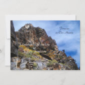 Viering van de Natuur van het Leven, bergen met ro Kaart (Voorkant)