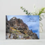 Viering van de Natuur van het Leven, bergen met ro Kaart (Staand voorkant)