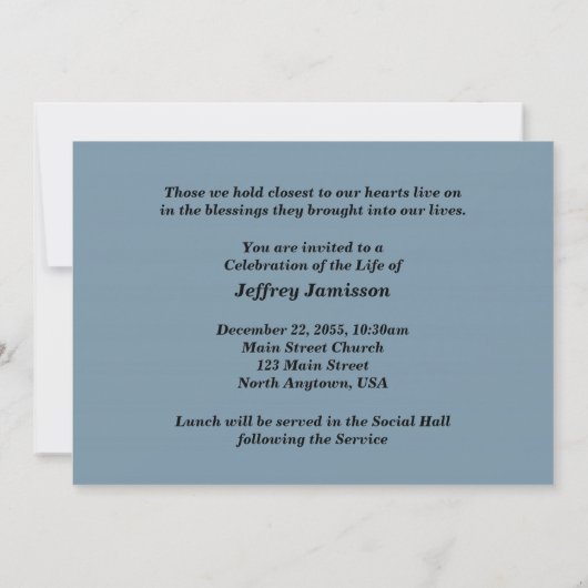 Viering van de Nobelprijs voor het Leven Oude Hist Kaart (Achterkant)