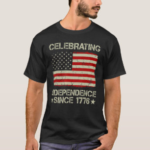 viering van de onafhankelijkheid sinds 1776 t-shirt