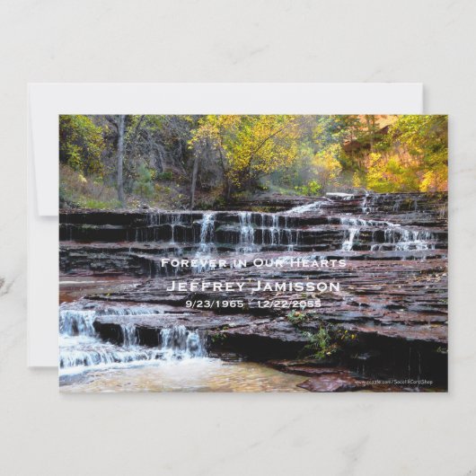 Viering van de ondergrondse waterval voor de uitno kaart (Voorkant)