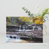 Viering van de ondergrondse waterval voor de uitno kaart (Staand voorkant)