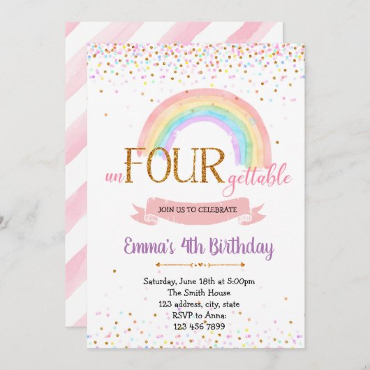 viering van de ophoudelijke verjaardagsfeestdag va kaart (Voorkant / Achterkant)