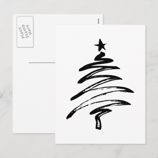 Viering van de Ornamenten van de Boom van de Feestdagenkaart (Voorkant / Achterkant)