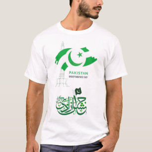 viering van de pakistaanse onafhankelijkheidsdag t-shirt