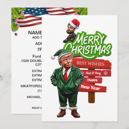 viering van de presidentsverkiezingen kaart (Voorkant / Achterkant)