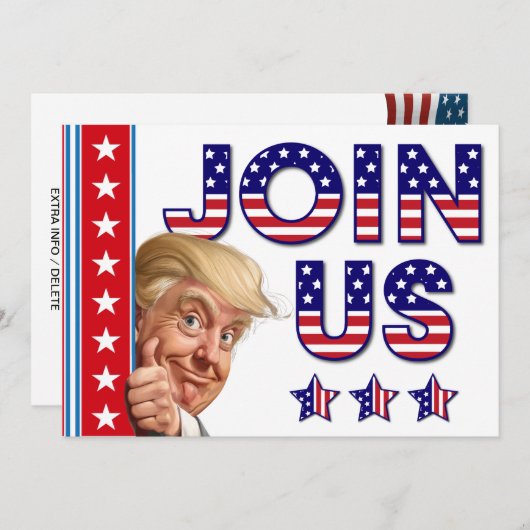 viering van de presidentsverkiezingen kaart (Voorkant / Achterkant)