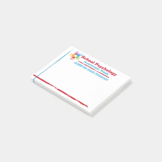 Viering van de "School Psychology Post-it Notes" Post-it® Notes (Schuin)