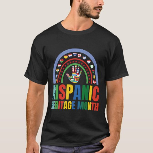 Viering van de Spaanse erfgoedmaand kleding. T-shirt (Voorkant)