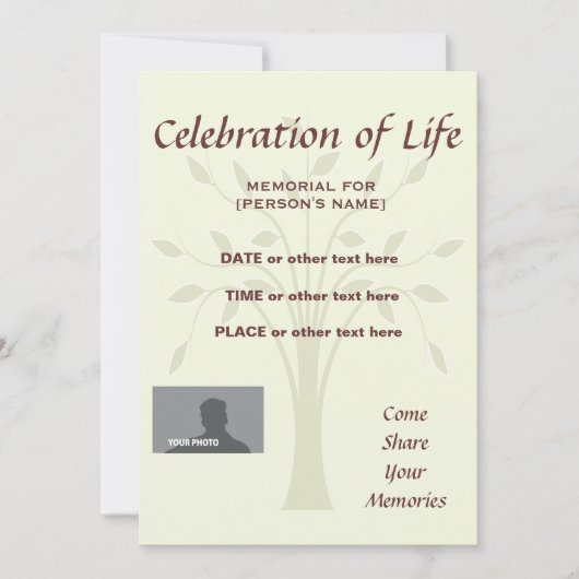 Viering van de speciale levensachtergrond van de M Kaart (Voorkant)