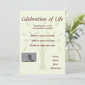 Viering van de speciale levensachtergrond van de M Kaart (Staand voorkant)