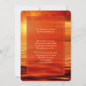 Viering van de Sunset Horizon van de Life Ocean Kaart (Achterkant)