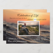 Viering van de Sunset Photo van het meer van Life  Kaart (Voorkant / Achterkant)