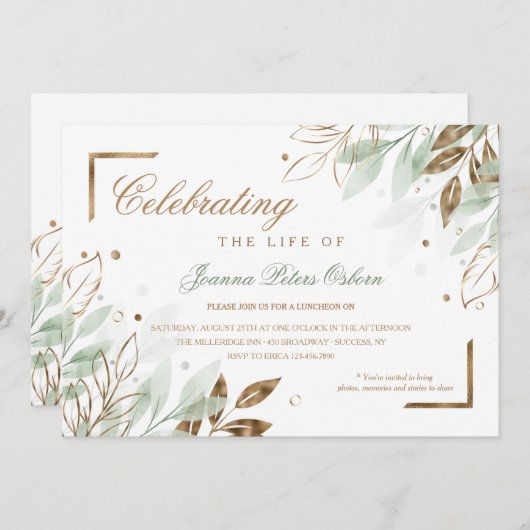 Viering van de uitnodiging tot het indienen van vo (Voorkant / Achterkant)