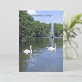 Viering van de uitnodiging tot het leven, de zwane (Staand voorkant)