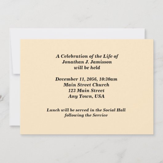 Viering van de Uitnodiging van de Dienst Levenslan (Achterkant)