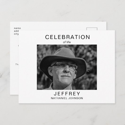 Viering van de uitnodiging van de Foto van Life Ga (Voorkant / Achterkant)