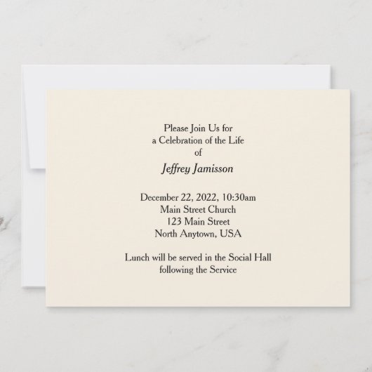 Viering van de uitnodiging voor het leven, drie pa (Achterkant)