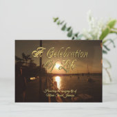 Viering van de uitnodiging voor het leven Ocean Su (Staand voorkant)