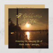 Viering van de uitnodiging voor het leven Ocean Su (Voorkant / Achterkant)