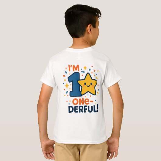 Viering van de verjaardag van de kinderen t-shirt (Achterkant volledig)