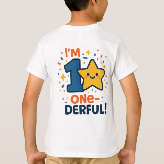 Viering van de verjaardag van de kinderen t-shirt (Achterkant)