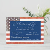 Viering van de Veteranenvlag van de levensdenkdien Kaart (Staand voorkant)