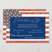 Viering van de Veteranenvlag van de levensdenkdien Kaart (Voorkant / Achterkant)