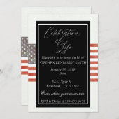 Viering van de Veteranenvlag van de levensdenkdien Kaart (Voorkant / Achterkant)