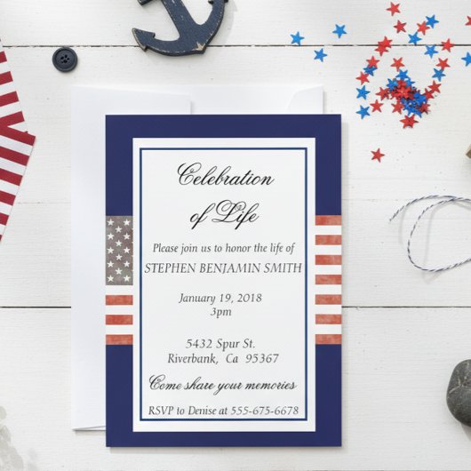 Viering van de Veteranenvlag van de levensdenkdien Kaart