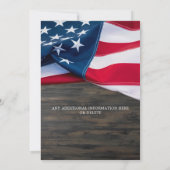 Viering van de veteranveteraanveteranfoto van het  kaart (Achterkant)