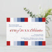 Viering van de vierde roodwitte blauwe Onafhankeli Kaart (Staand voorkant)