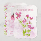 Viering van de vloerkunst van de Leven-zoete erwt Kaart (Voorkant / Achterkant)