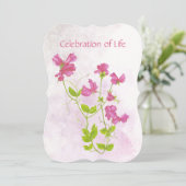 Viering van de vloerkunst van de Leven-zoete erwt Kaart (Staand voorkant)