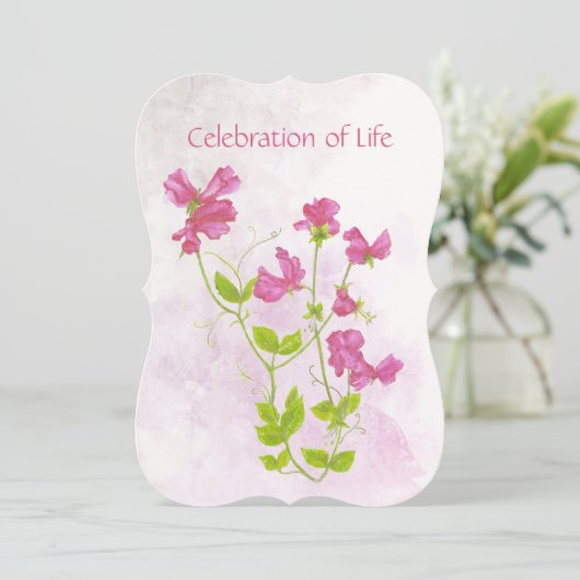 Viering van de vloerkunst van de Leven-zoete erwt Kaart (Staand voorkant)