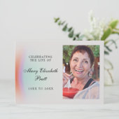 Viering van de vreedzame Abstracte foto van Life Kaart (Staand voorkant)