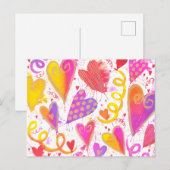 Viering van de Waterverf van de liefde Briefkaart (Voorkant / Achterkant)