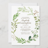 Viering van de Waterverf van het Leven Groene Vloe Kaart (Voorkant)