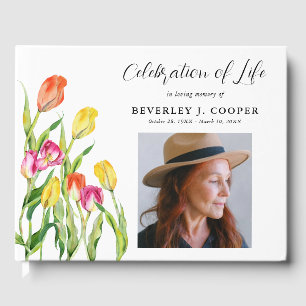 Viering van de Waterverf van het leven Tulip Flora Gastenboek